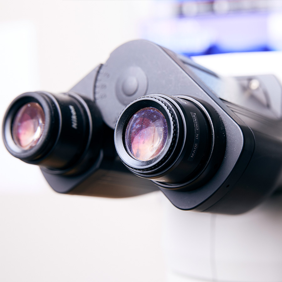 A microscope at the dermatology office in Panama City Beach, FL.